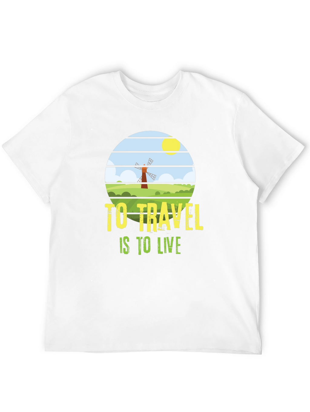 Travel is to Live T-Shirt - Black Graphic Tee