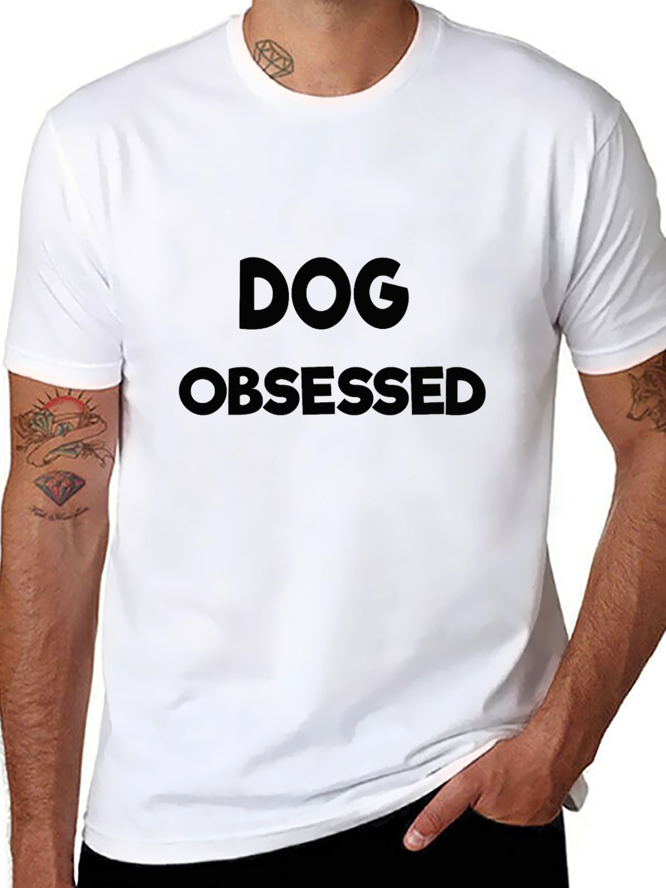 Dog Obsessed Graphic Tee - Mens Black T-Shirt