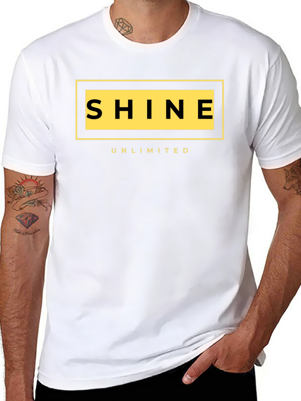 Shine Unlimited Black Graphic T-Shirt