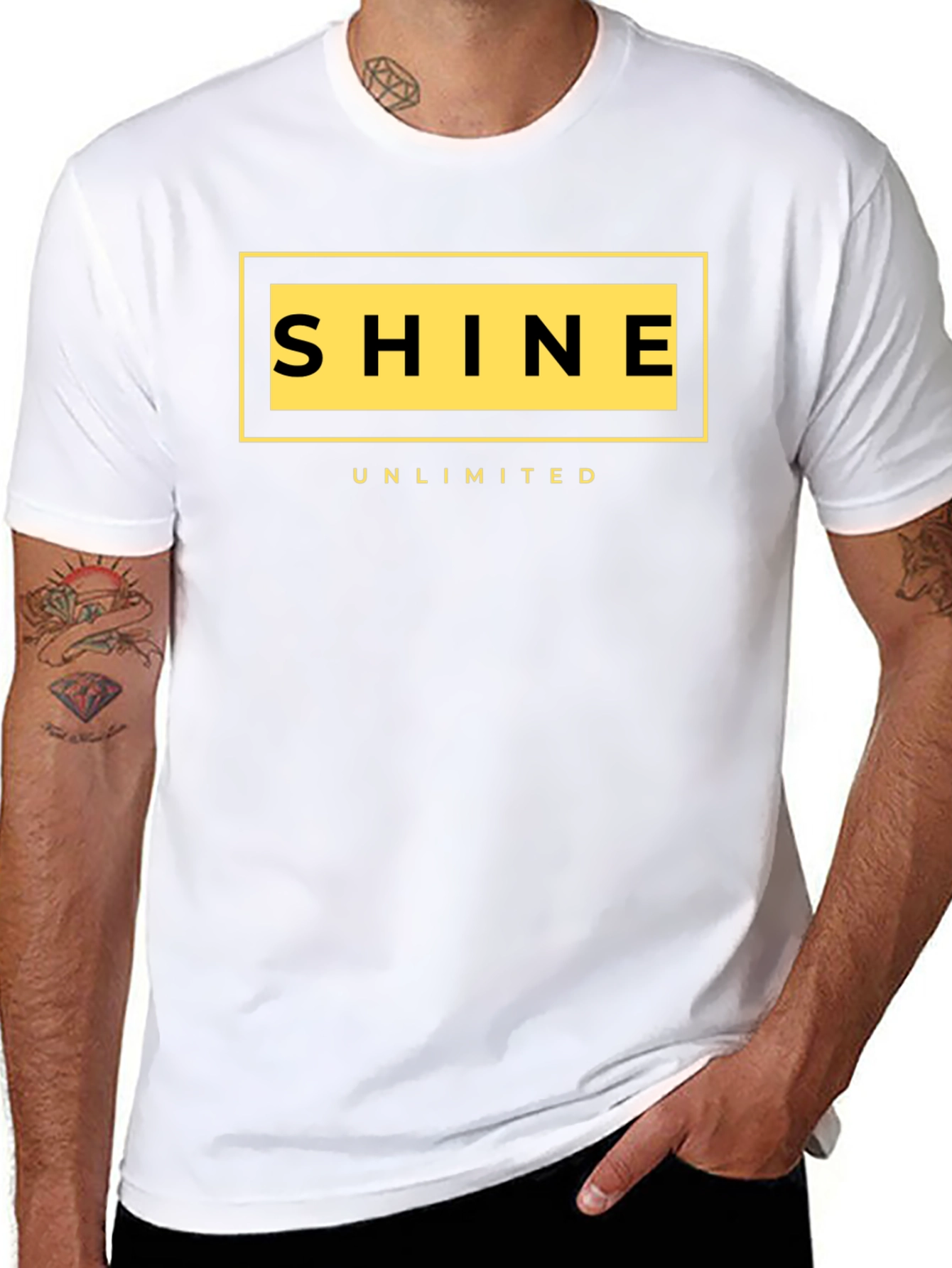 Shine Unlimited Black Graphic T-Shirt