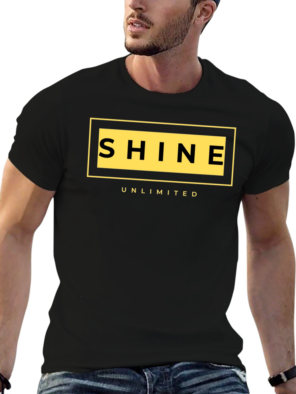 Shine Unlimited Black Graphic T-Shirt