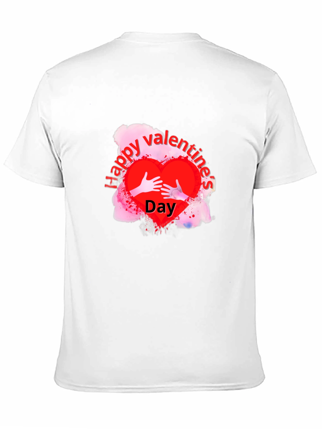 Happy Valentines Day Black T-Shirt