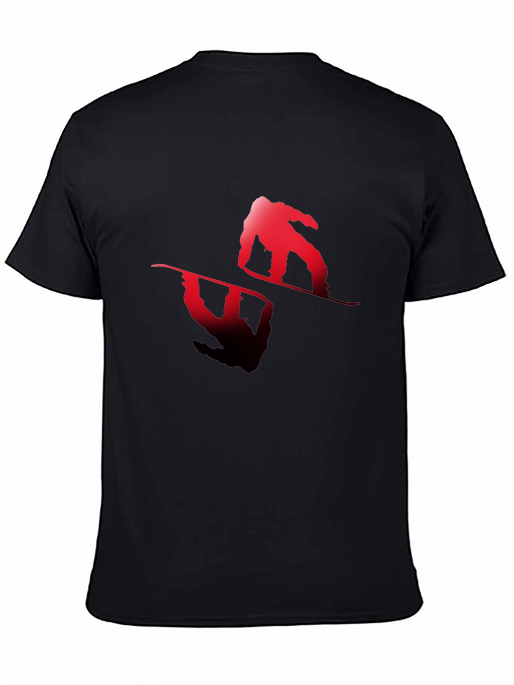 Snowboarder Graphic Tee - Black