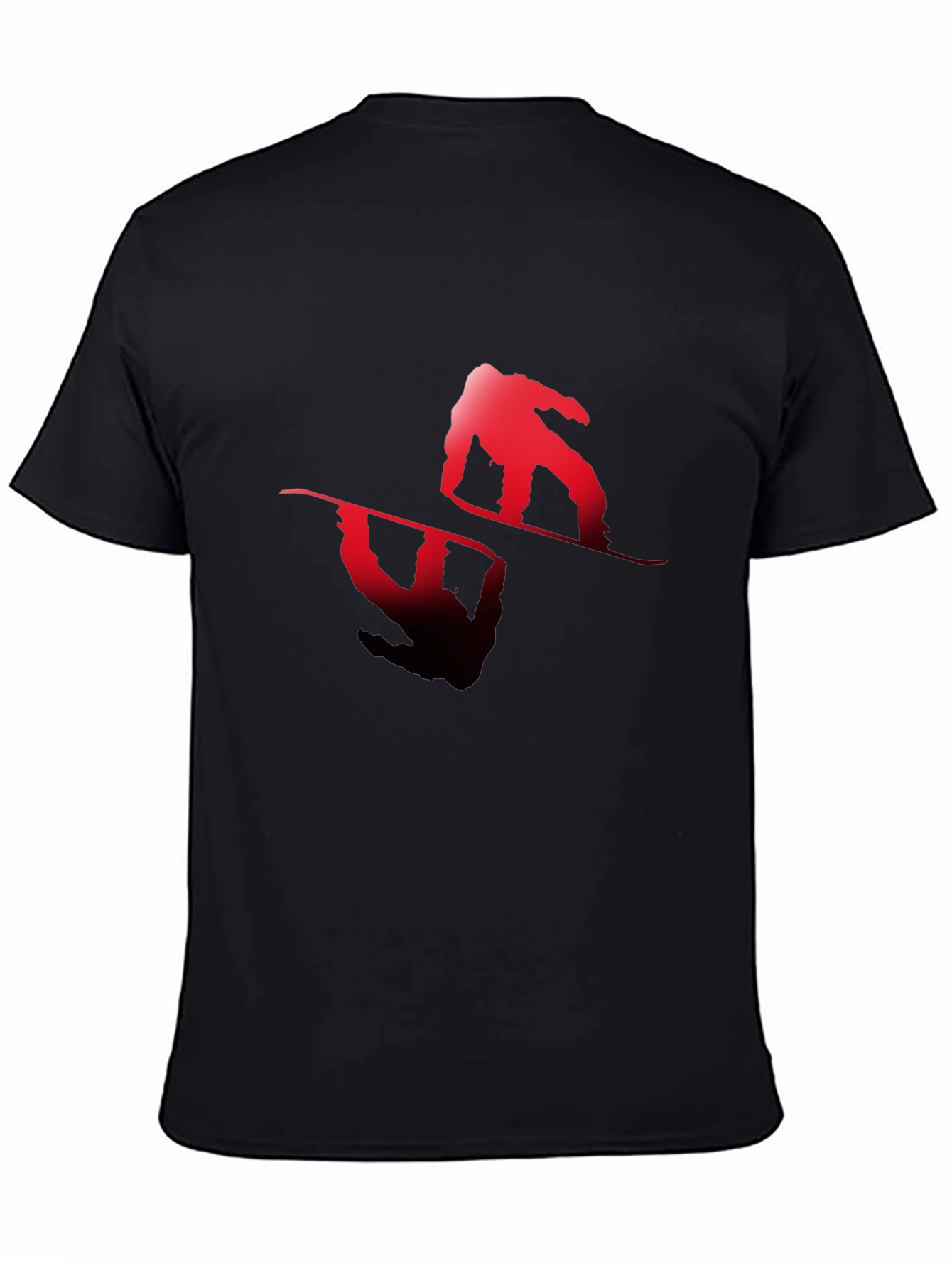 Snowboarder Graphic Tee - Black