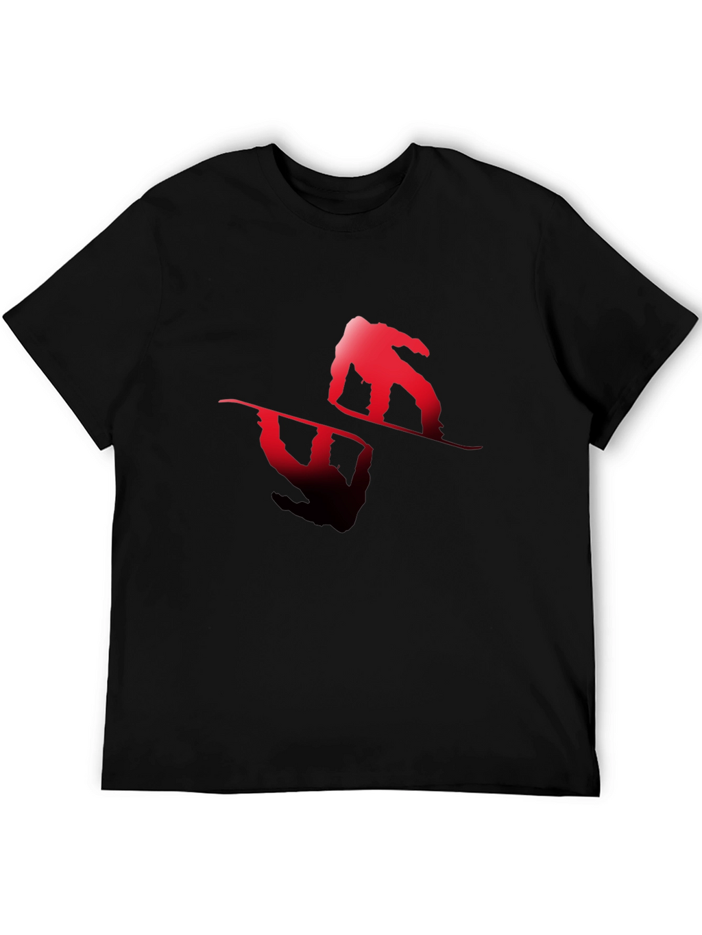 Snowboarder Graphic Tee - Black