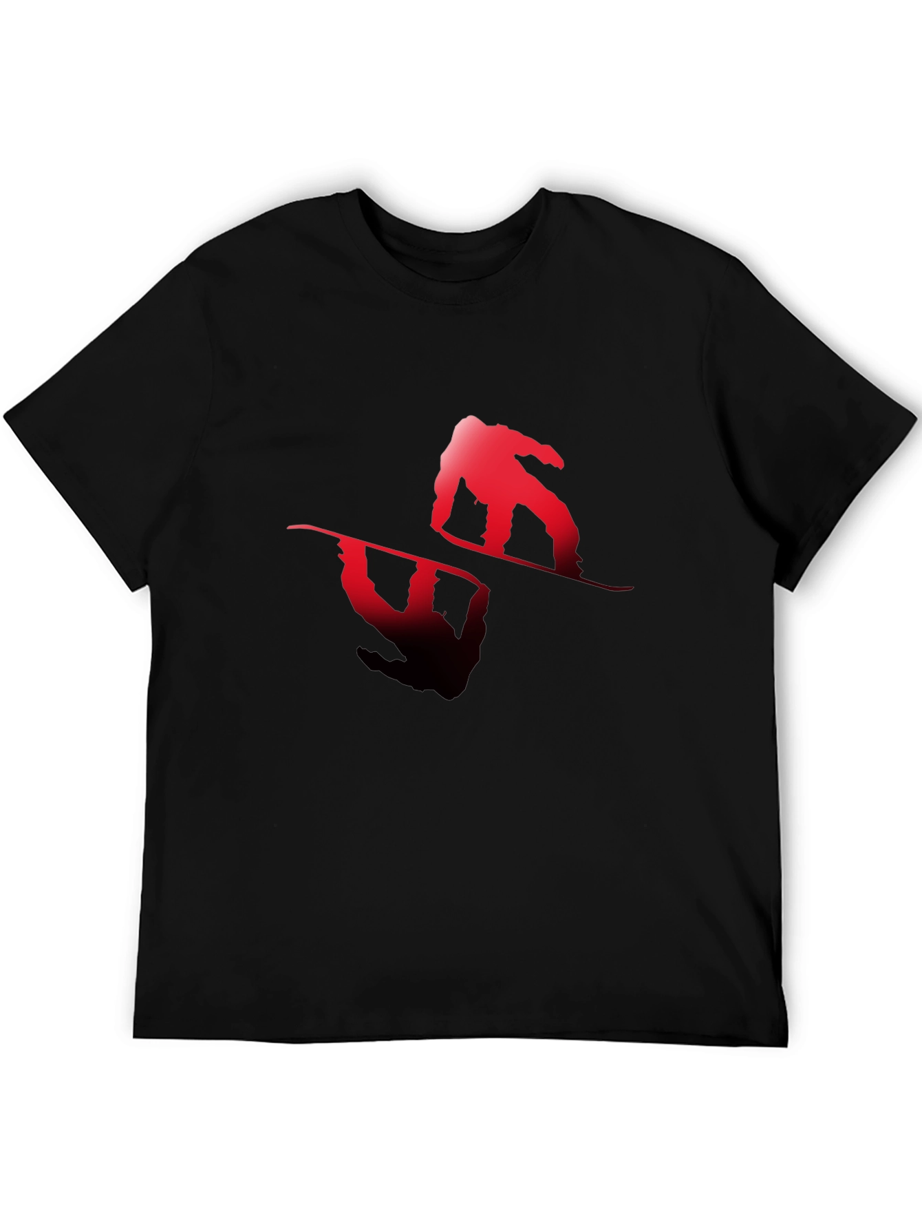 Snowboarder Graphic Tee - Black