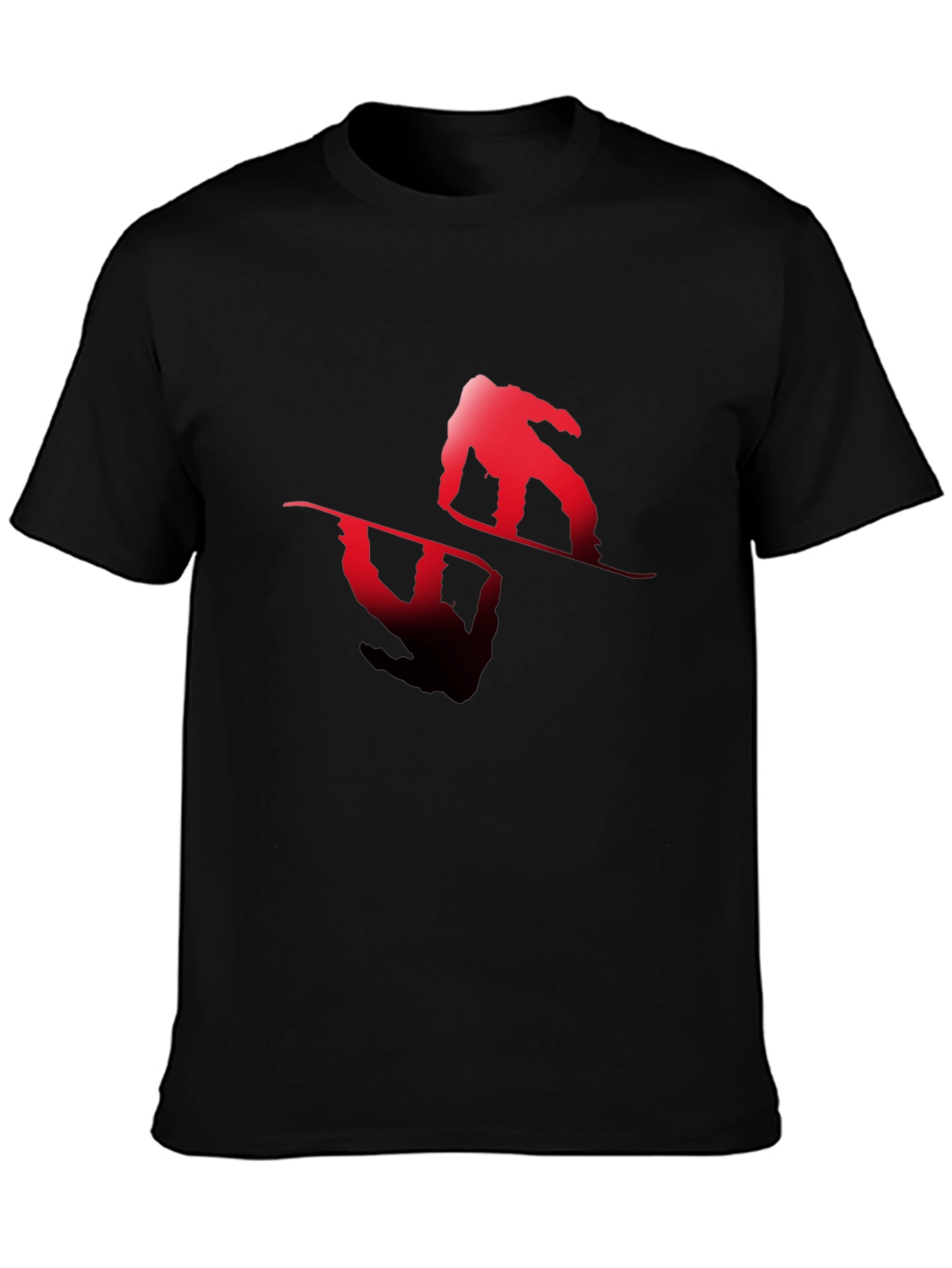 Snowboarder Graphic Tee - Black
