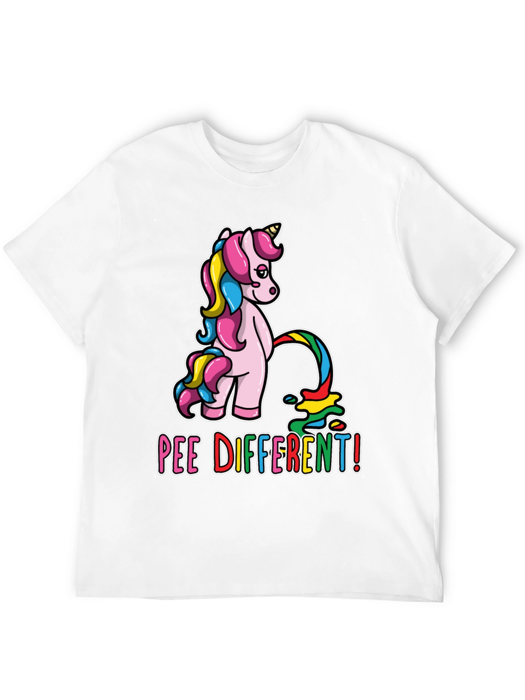 Pee Different Unicorn T-Shirt