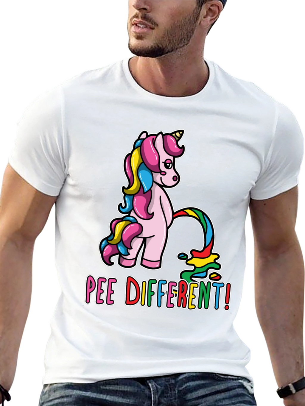 Pee Different Unicorn T-Shirt