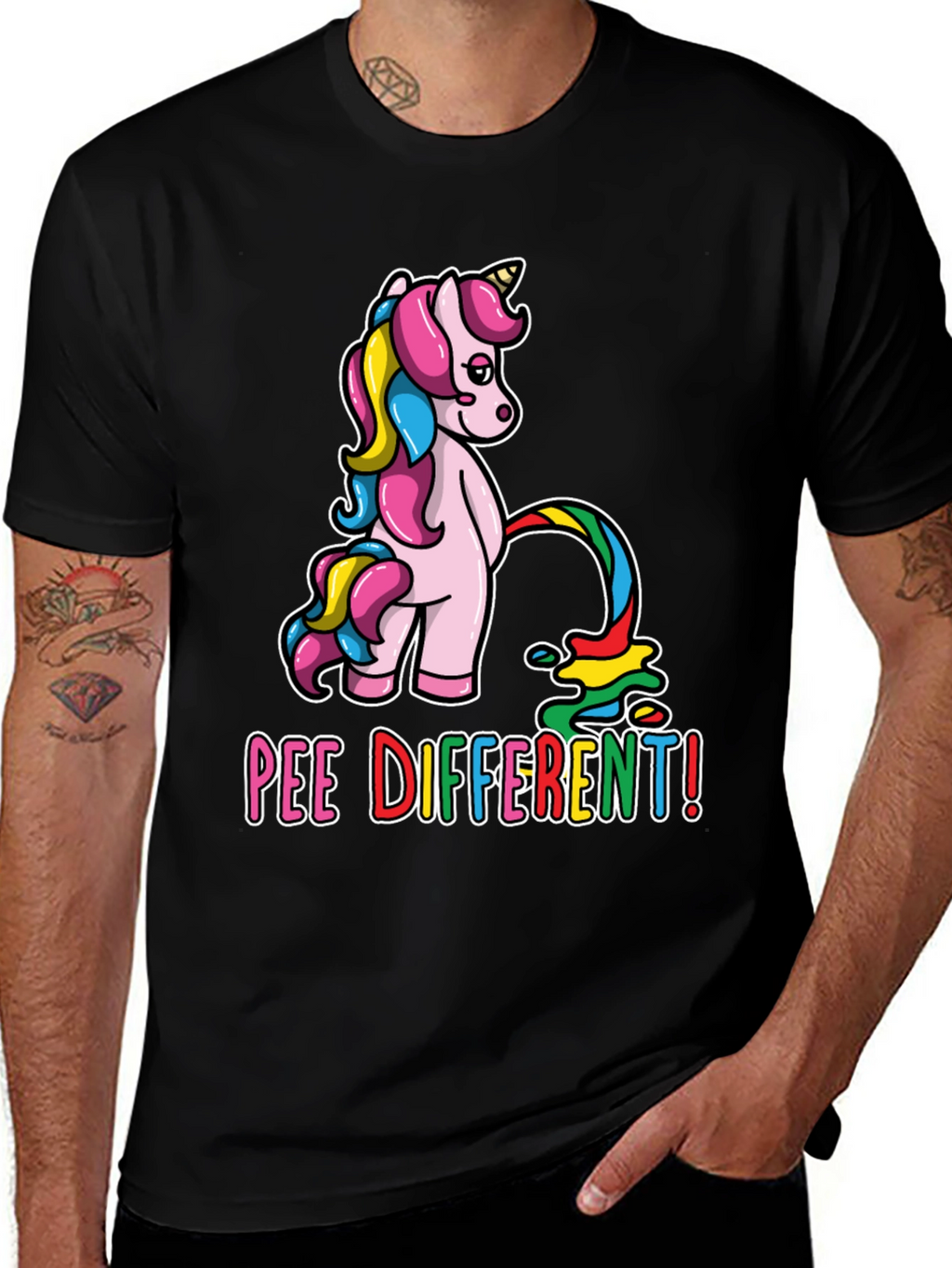 Pee Different Unicorn T-Shirt