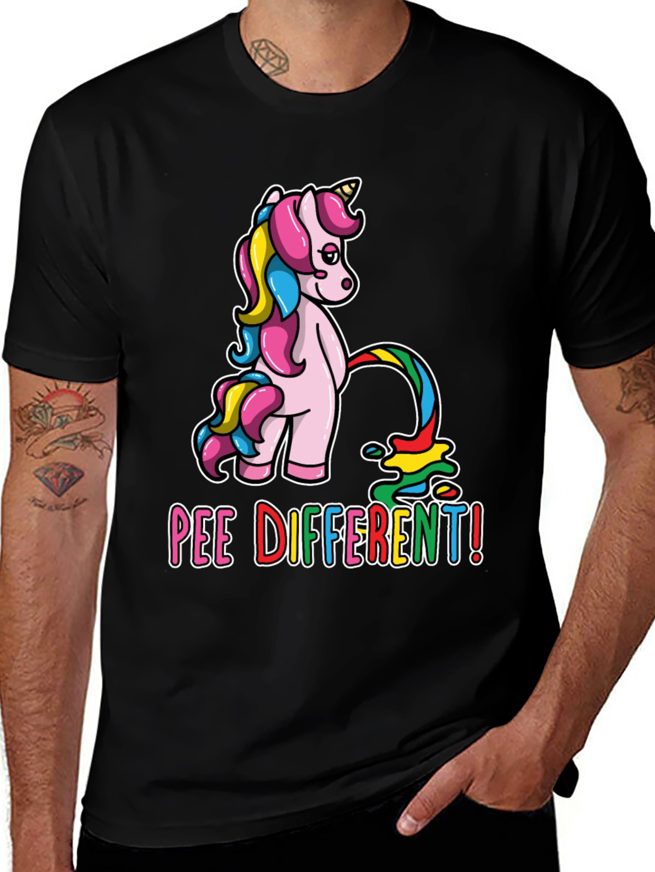 Pee Different Unicorn T-Shirt