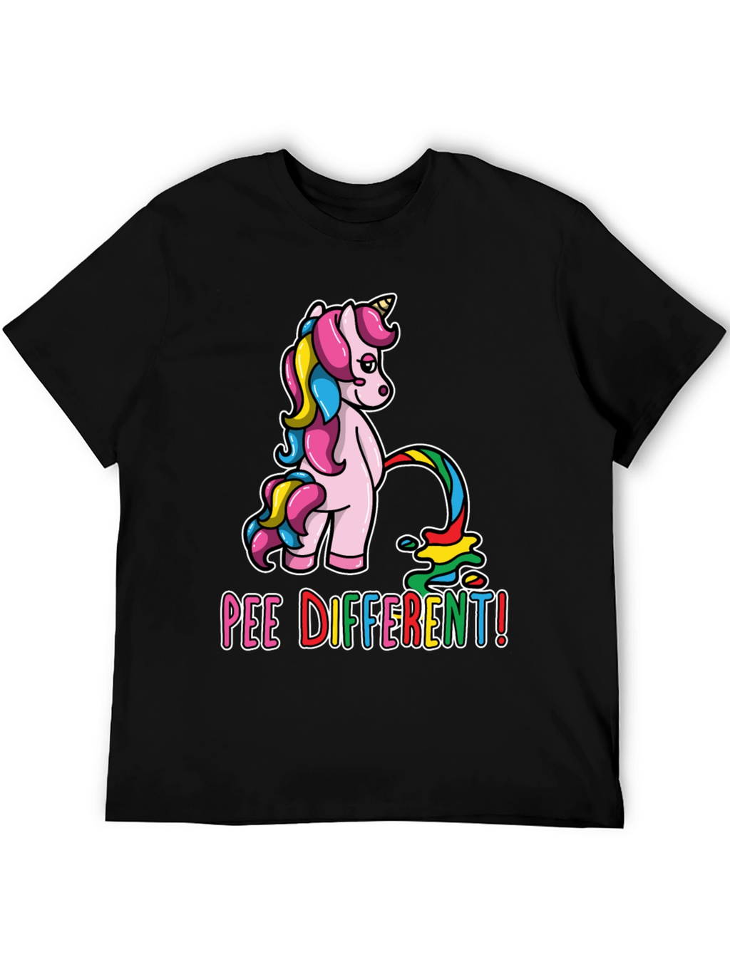 Pee Different Unicorn T-Shirt
