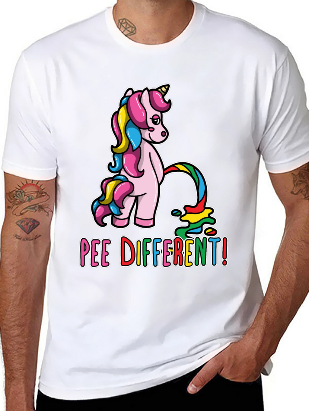 Pee Different Unicorn T-Shirt