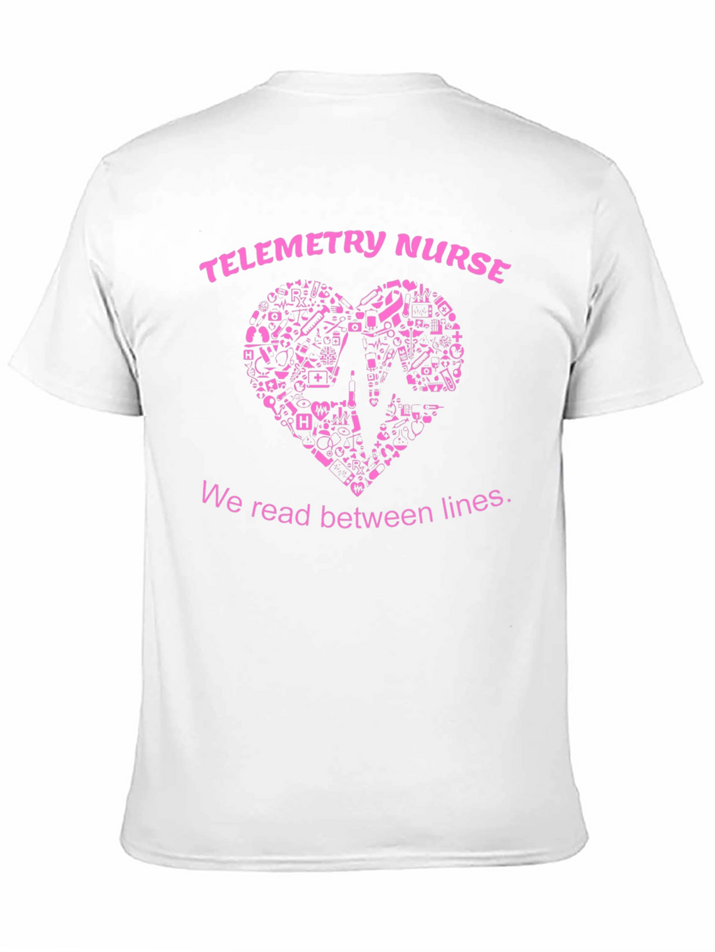 Telemetry Nurse T-Shirt - Read Between the Lines