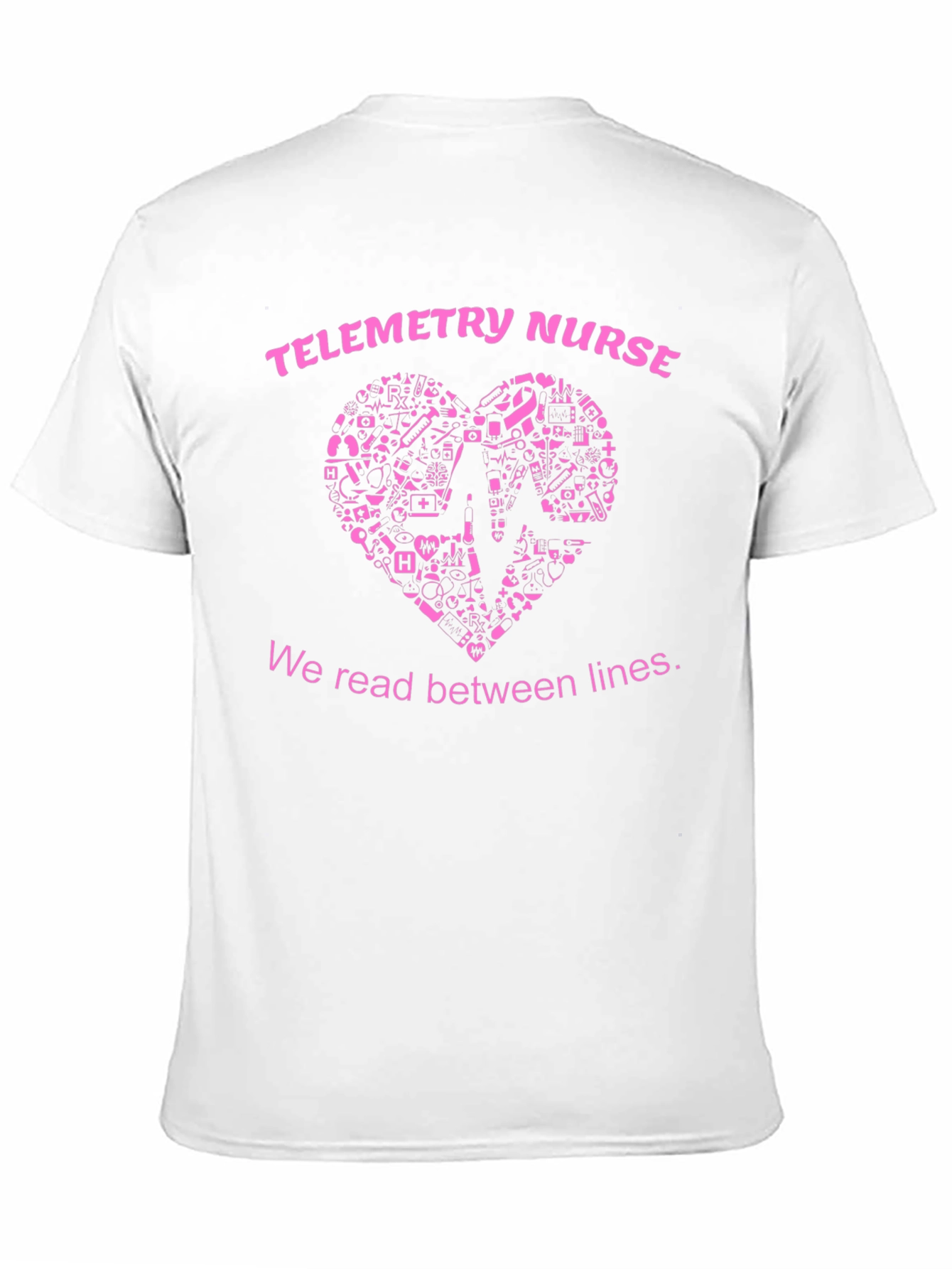 Telemetry Nurse T-Shirt - Read Between the Lines
