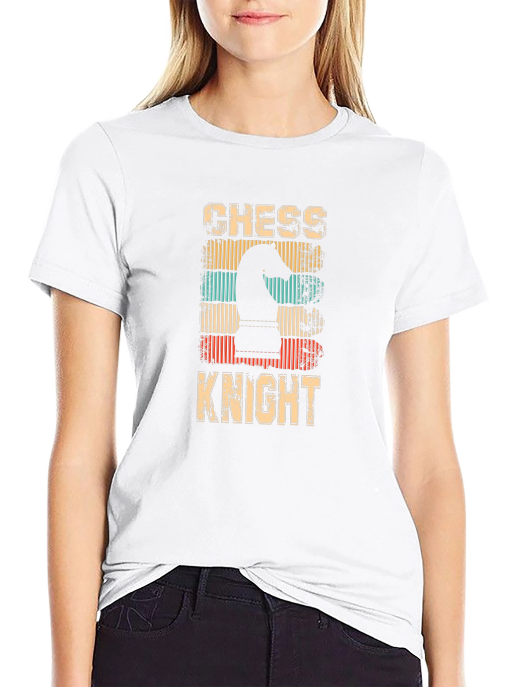 Chess Knight Retro Style T-Shirt