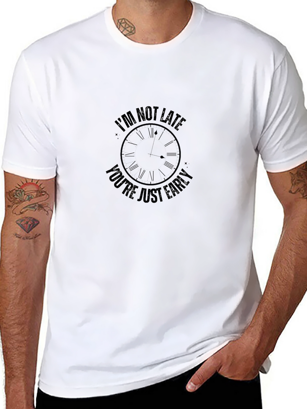 Im Not Late Graphic Tee - Funny T-Shirt