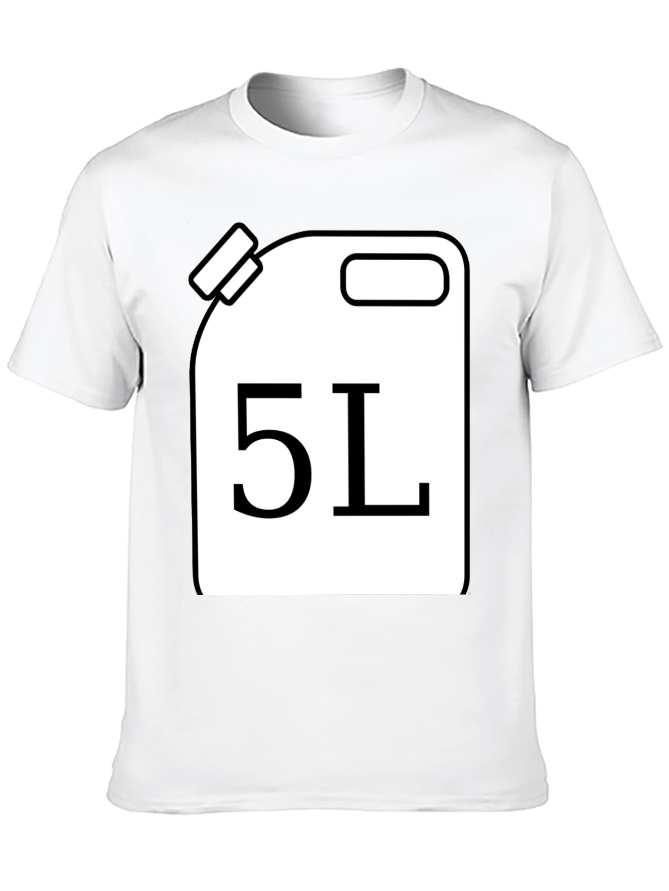 Funny 5L Gas Can T-Shirt - Novelty Graphic Tee