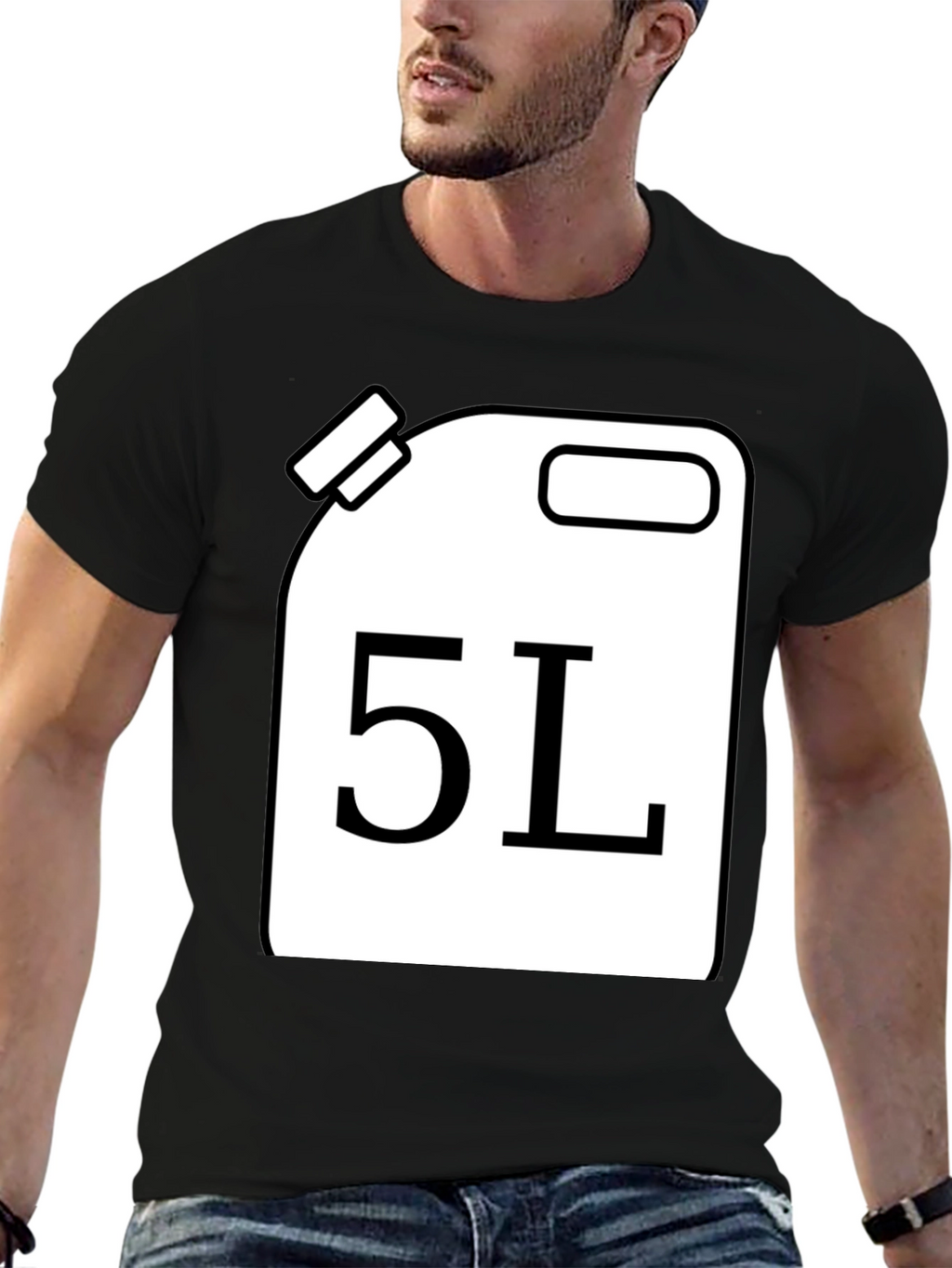 Funny 5L Gas Can T-Shirt - Novelty Graphic Tee