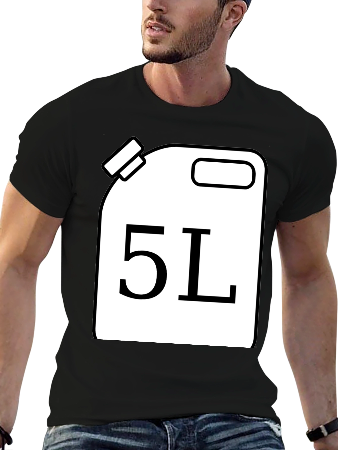 Funny 5L Gas Can T-Shirt - Novelty Graphic Tee