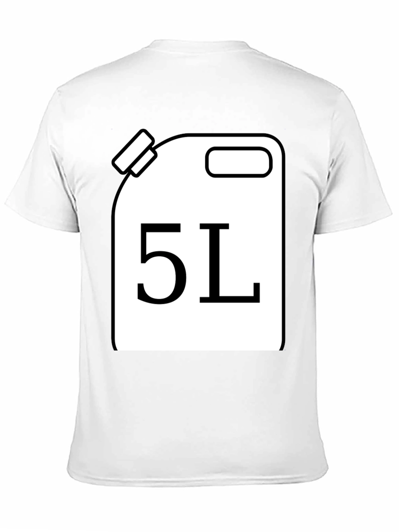 Funny 5L Gas Can T-Shirt - Novelty Graphic Tee