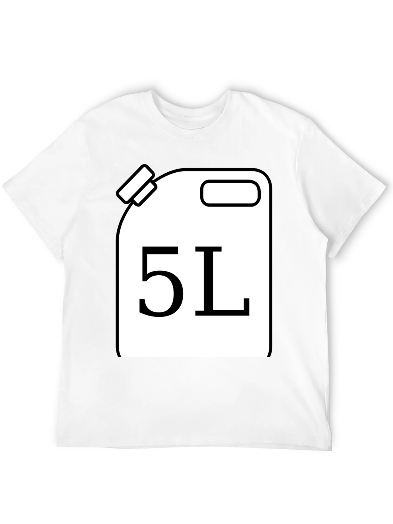 Funny 5L Gas Can T-Shirt - Novelty Graphic Tee