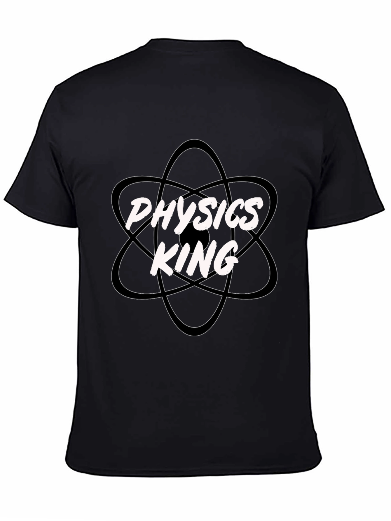 Physics King Black Cotton T-Shirt