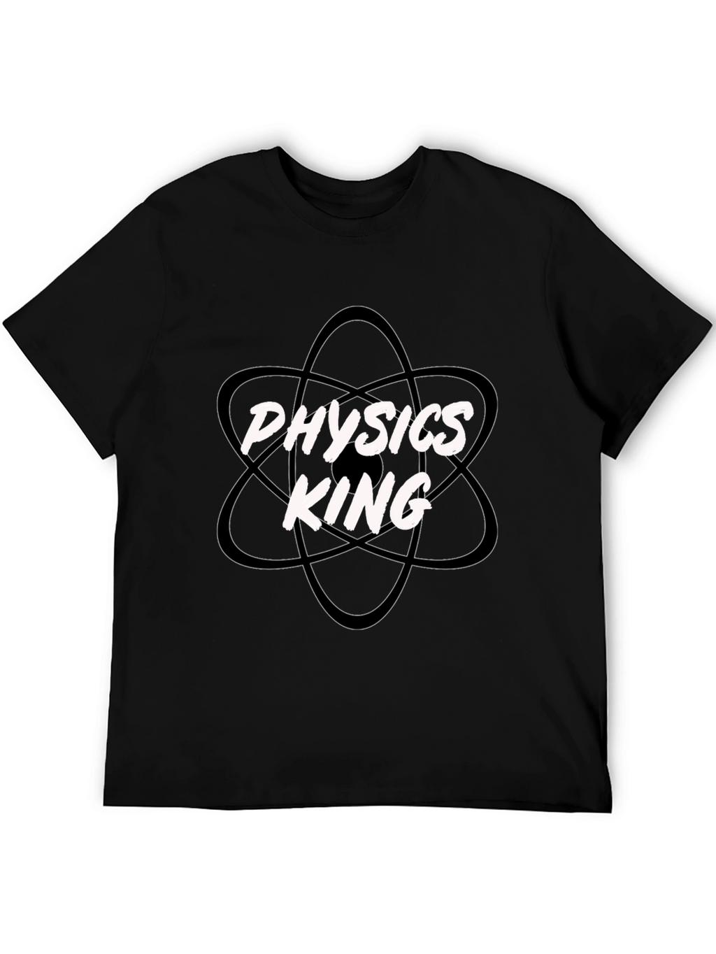 Physics King Black Cotton T-Shirt