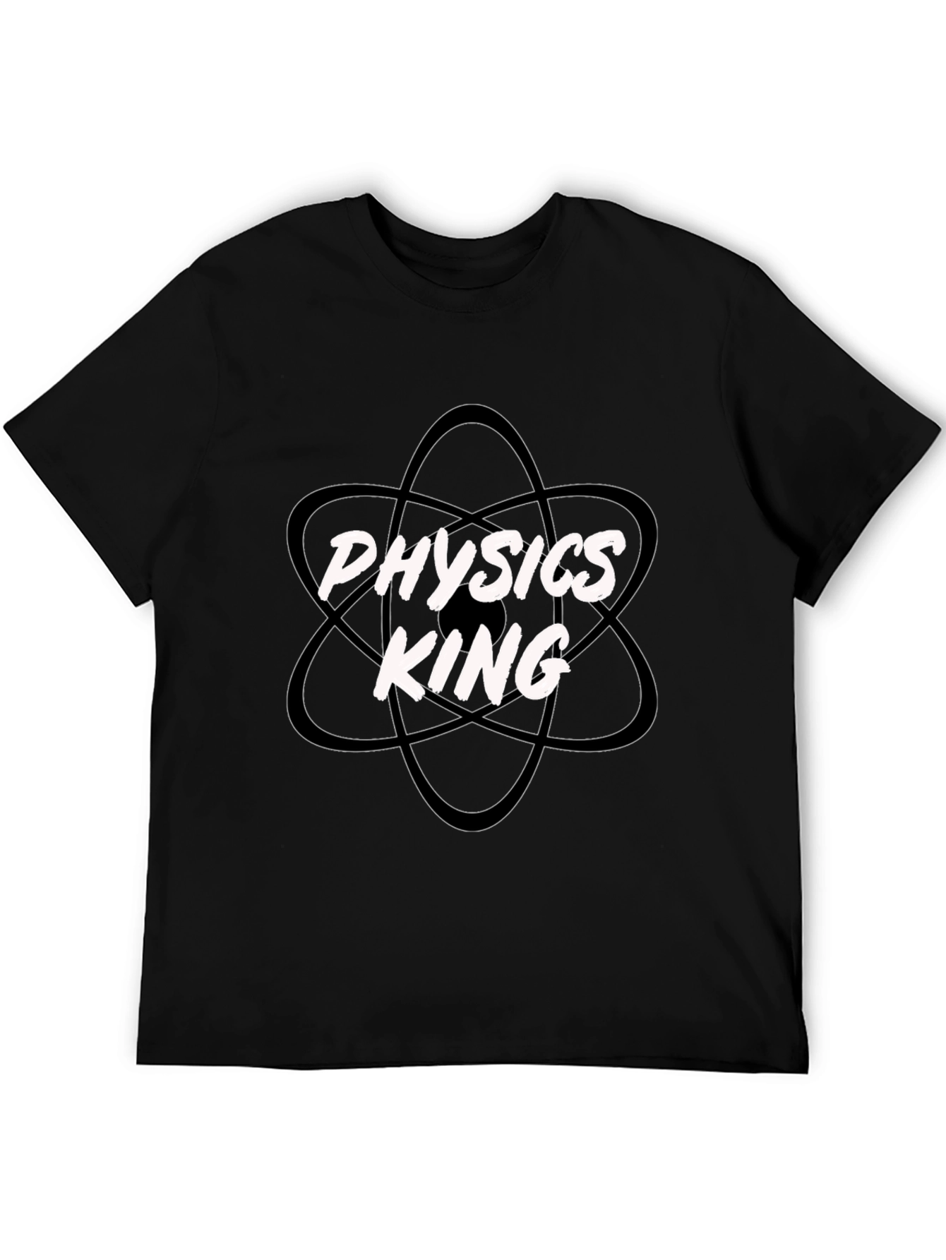 Physics King Black Cotton T-Shirt
