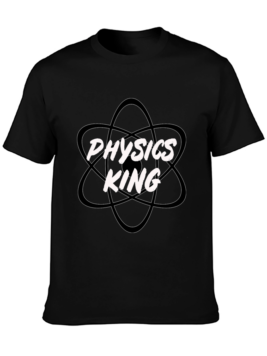 Physics King Black Cotton T-Shirt