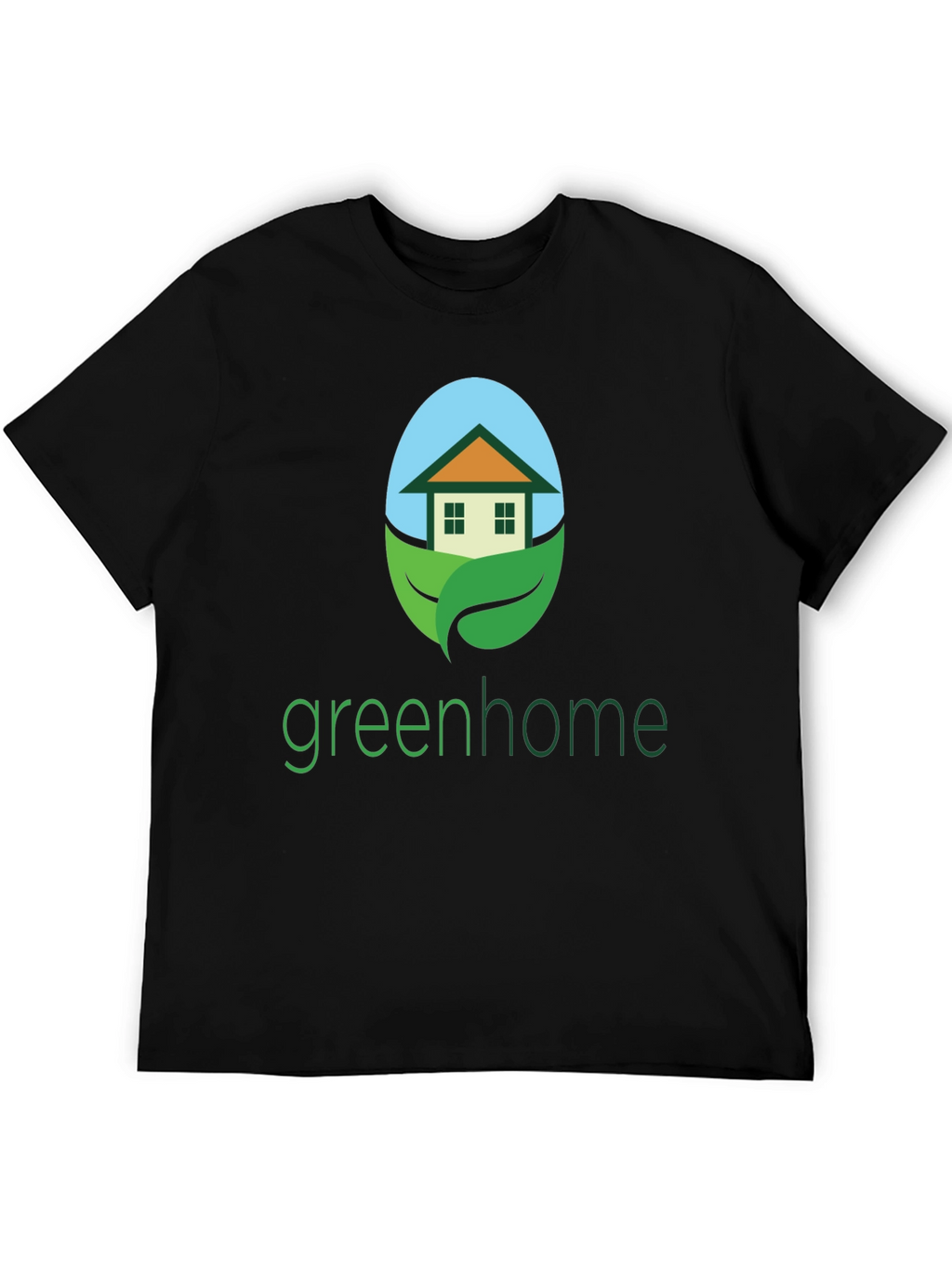 Green Home Graphic Tee - Eco-Friendly Design