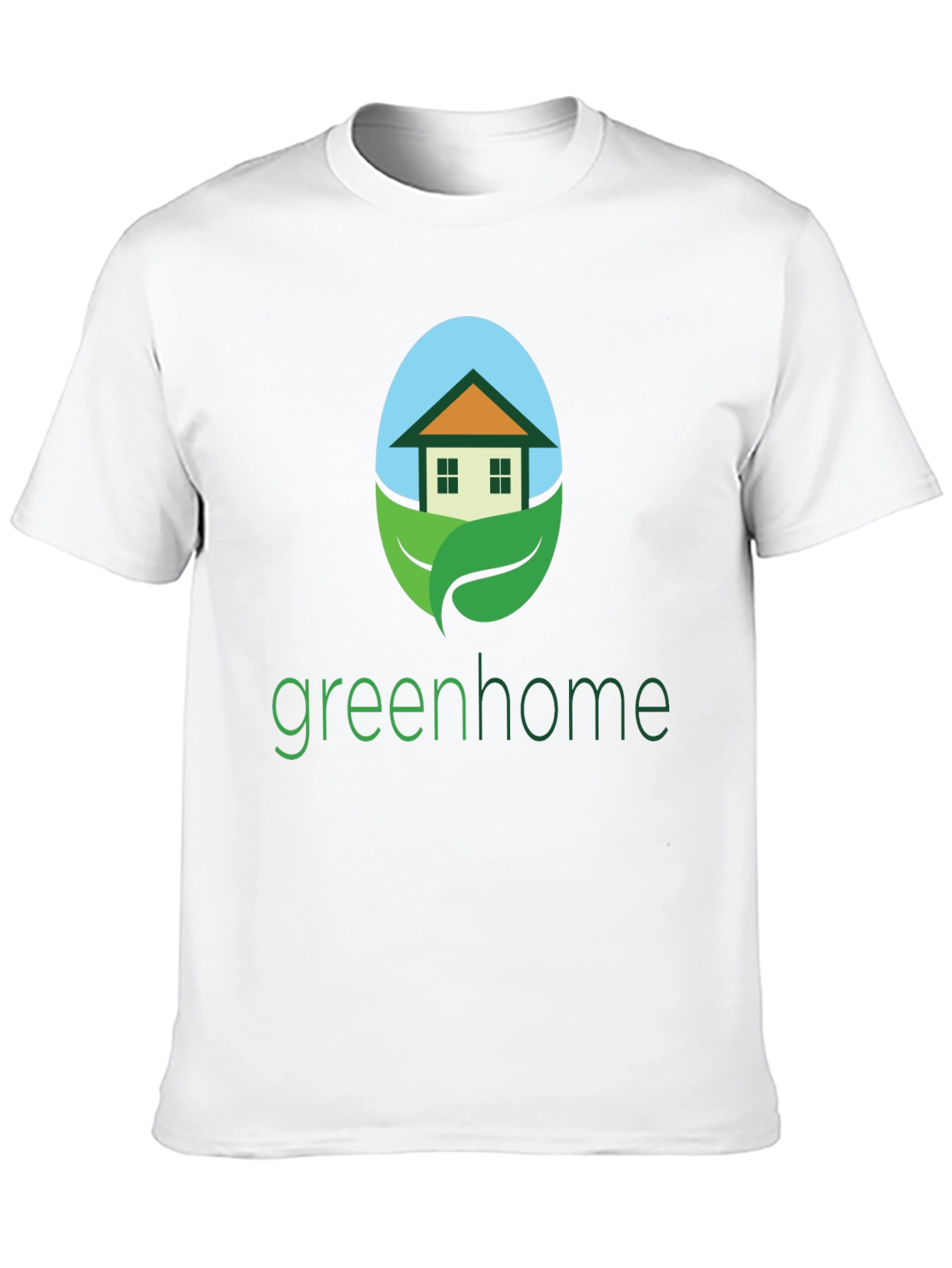 Green Home Graphic Tee - Eco-Friendly Design