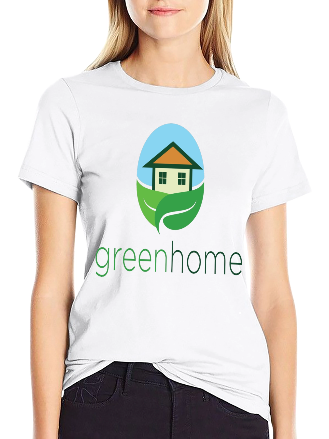 Green Home Graphic Tee - Eco-Friendly Design