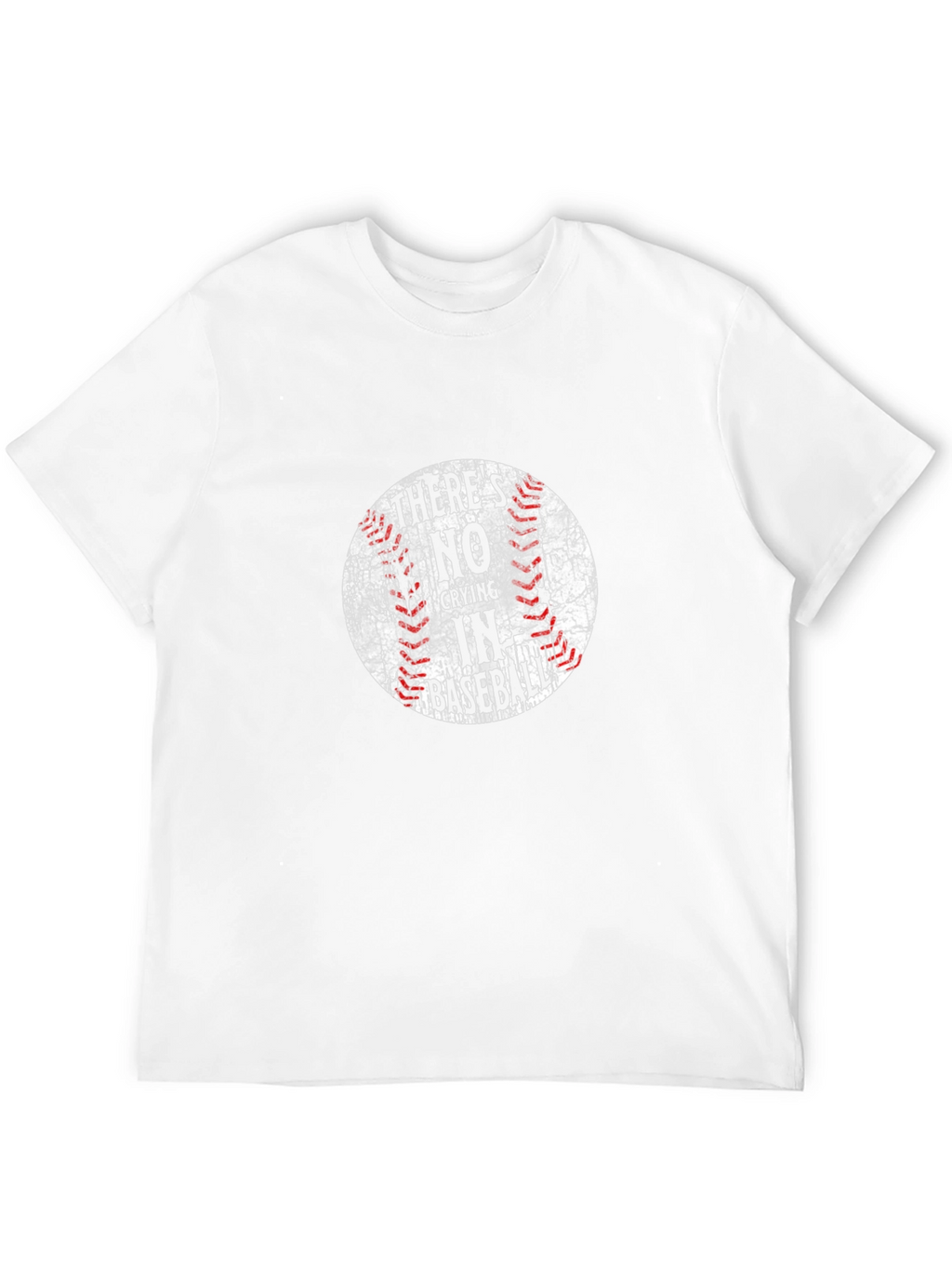 Theres No Crying in Baseball Black T-Shirt