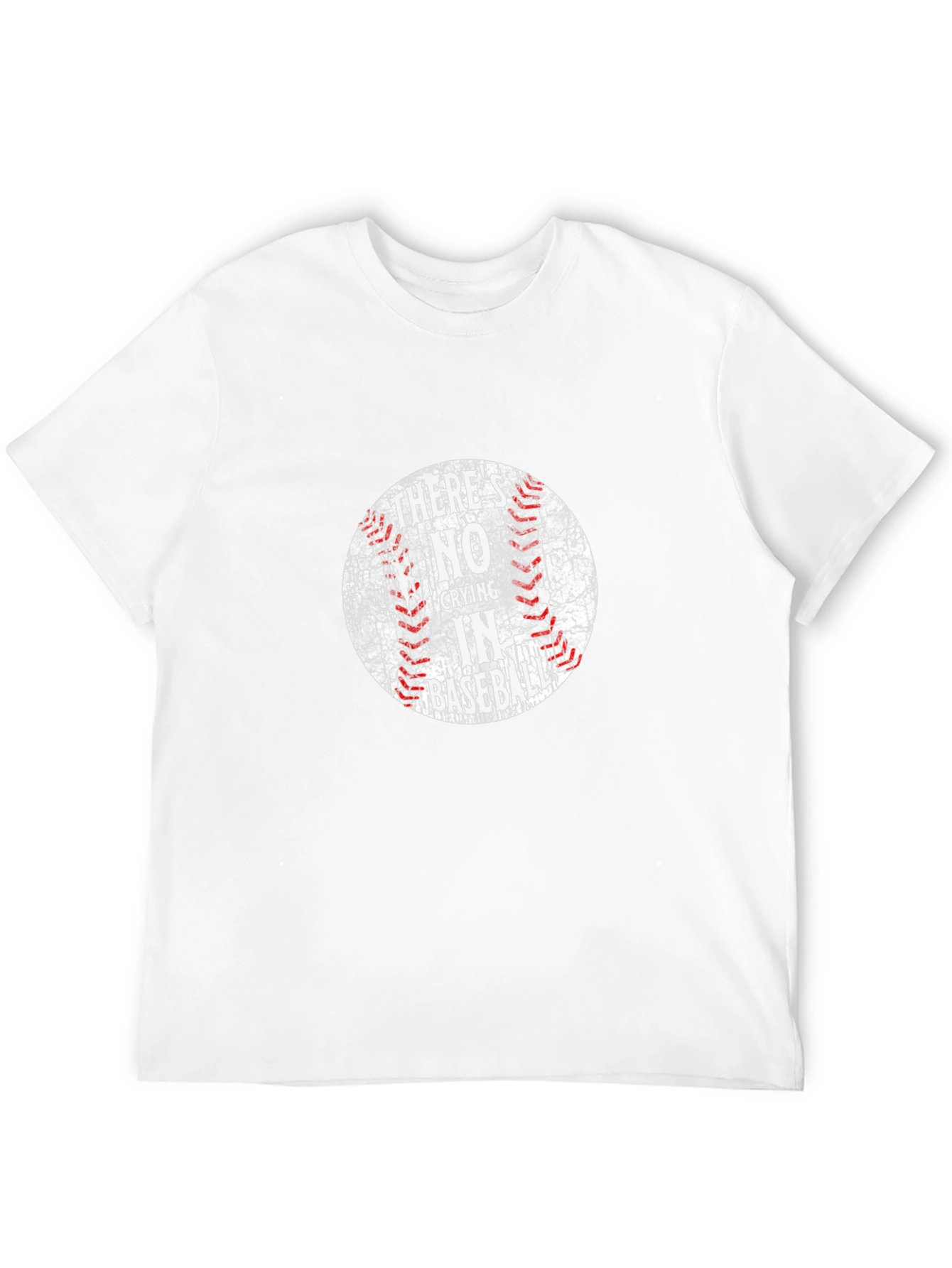 Theres No Crying in Baseball Black T-Shirt