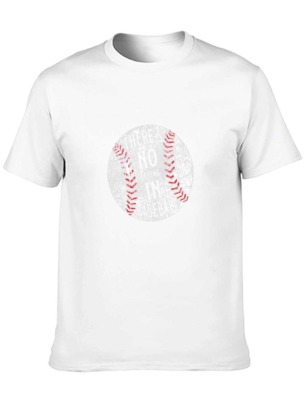 Theres No Crying in Baseball Black T-Shirt