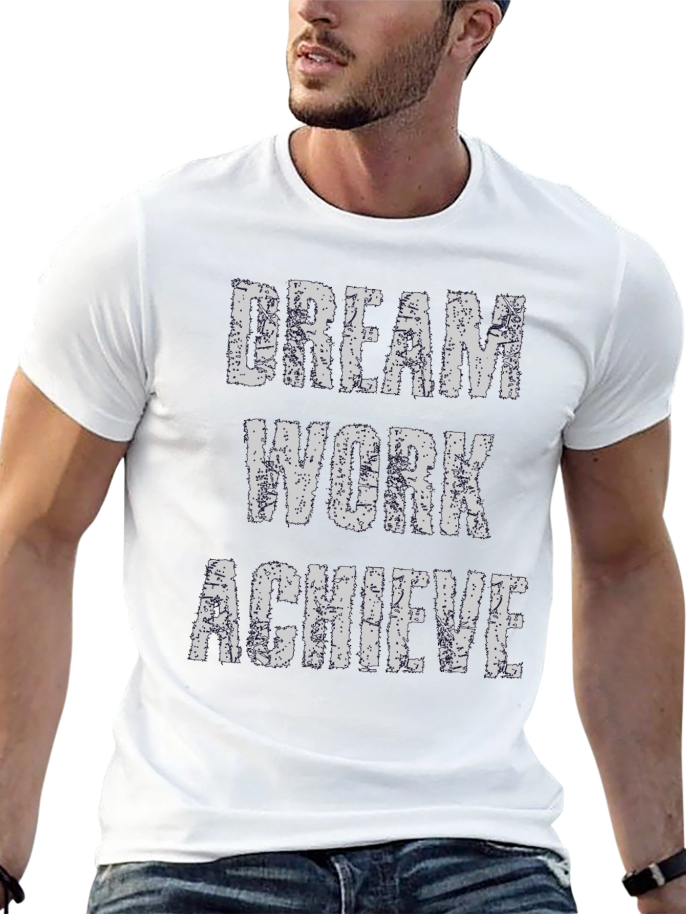 Dream Work Achieve T-Shirt - Inspirational Graphic Tee