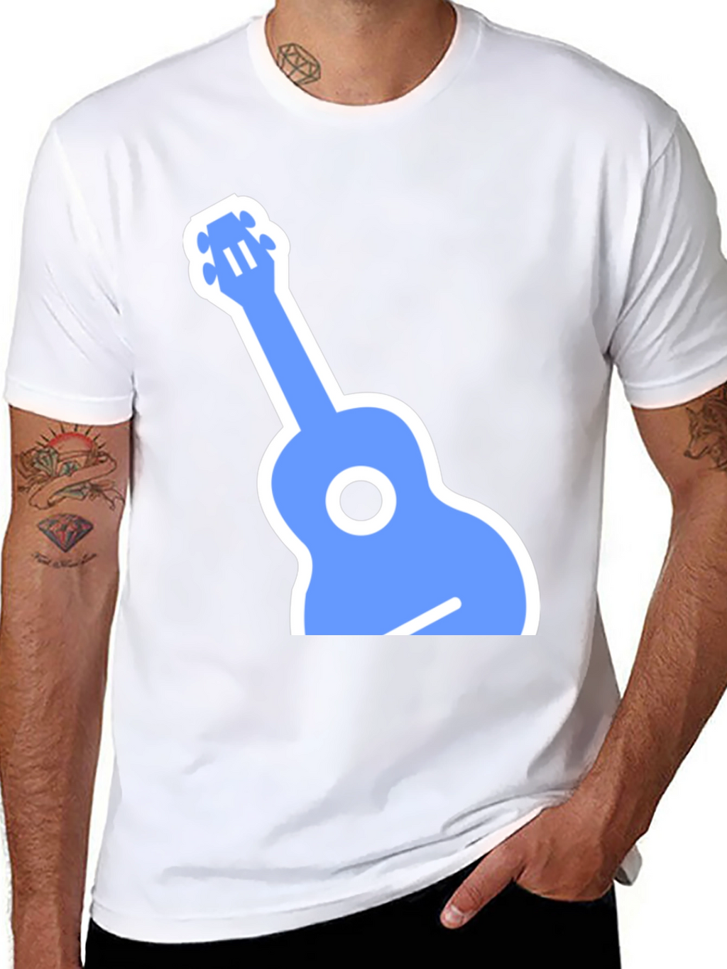 Cool Blue Ukulele Graphic Tee