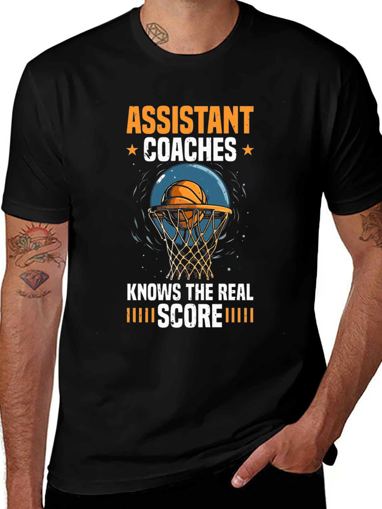 Assistant Coaches Knows The Real Score Basketball T-Shirt
