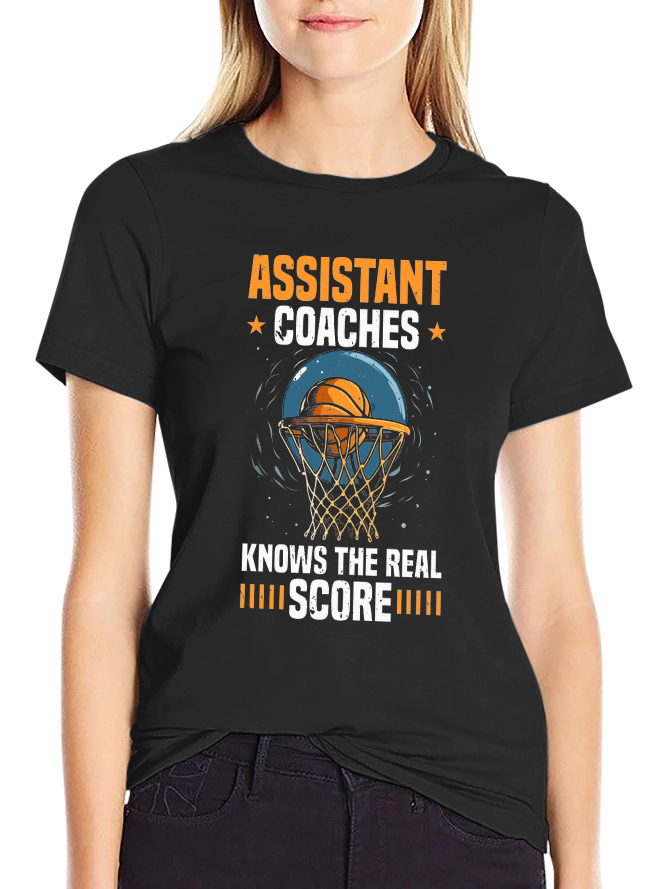 Assistant Coaches Knows The Real Score Basketball T-Shirt