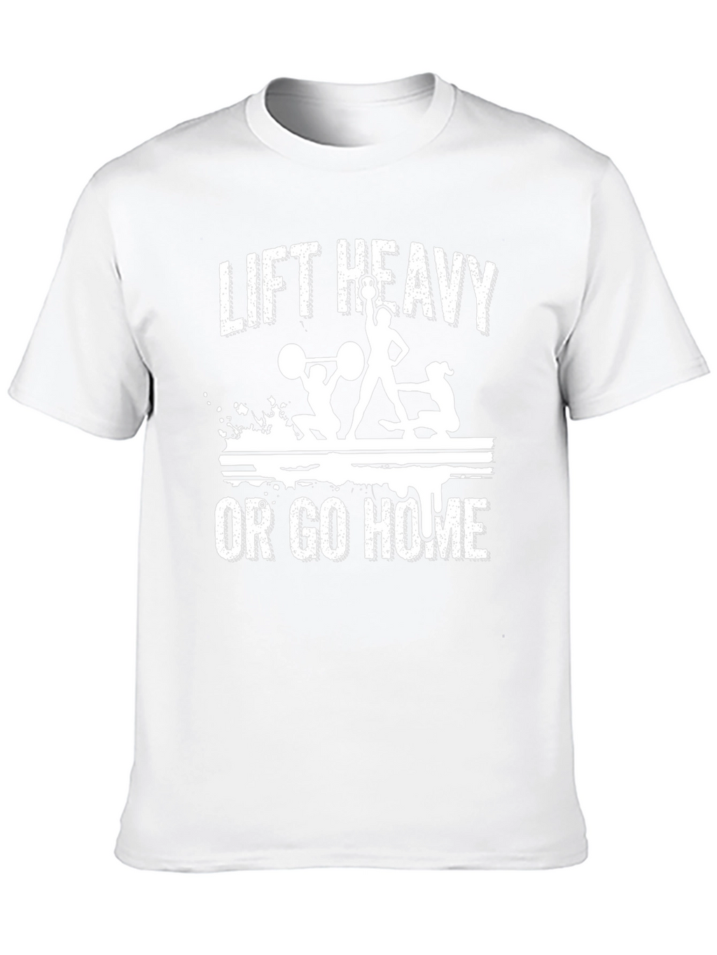 Lift Heavy or Go Home Black Graphic Tee