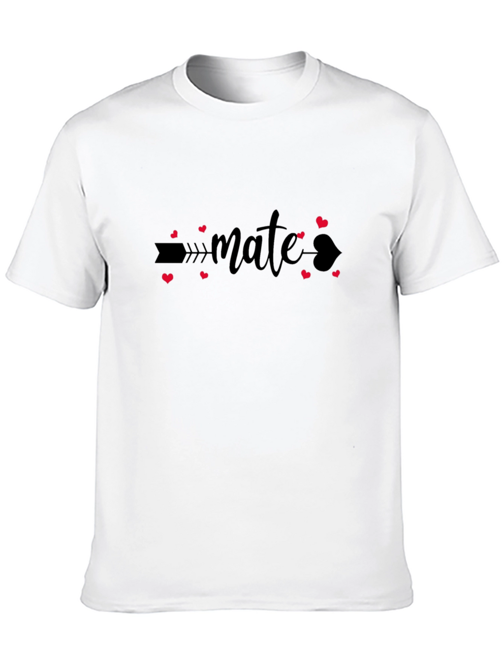 Mate Heart Arrow Black T-Shirt
