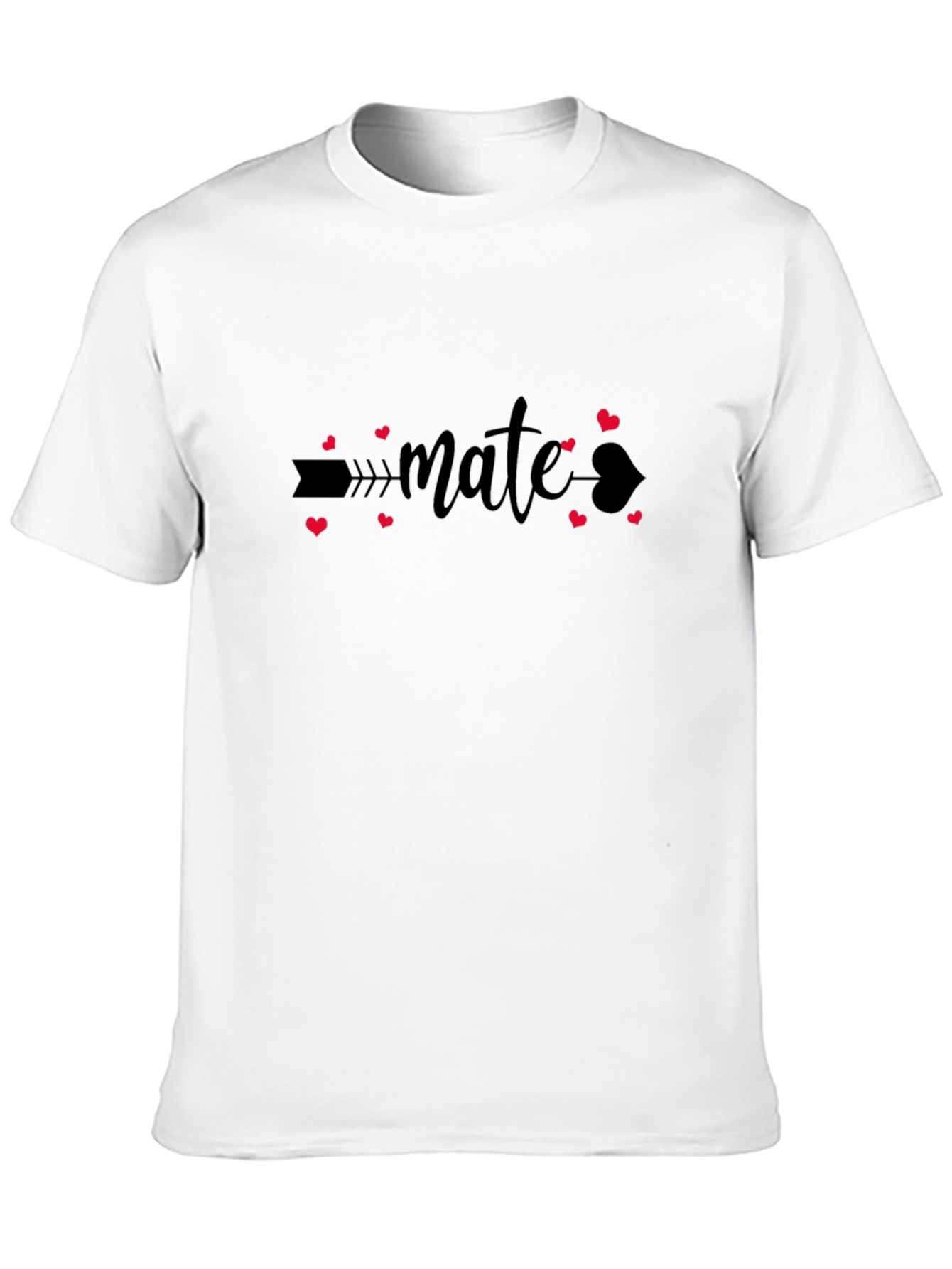 Mate Heart Arrow Black T-Shirt
