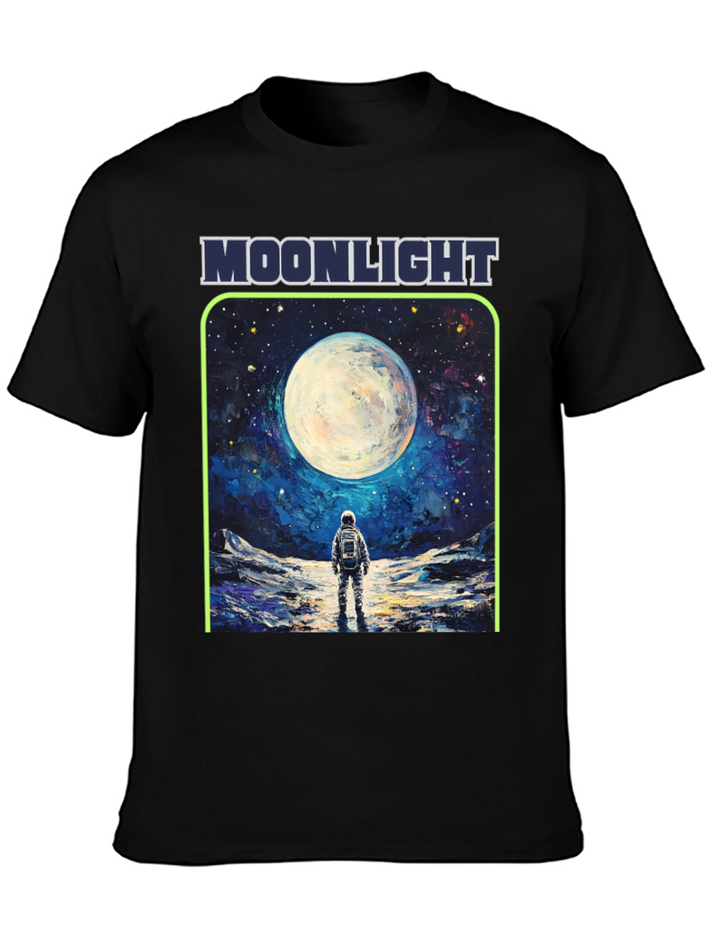 Moonlight Astronaut Graphic T-Shirt