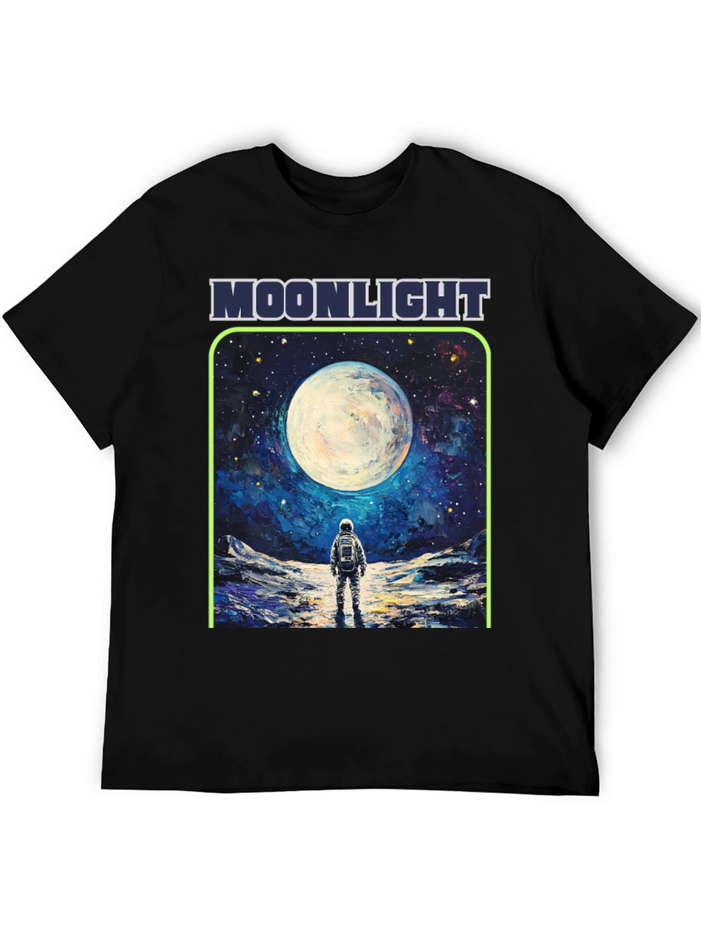 Moonlight Astronaut Graphic T-Shirt