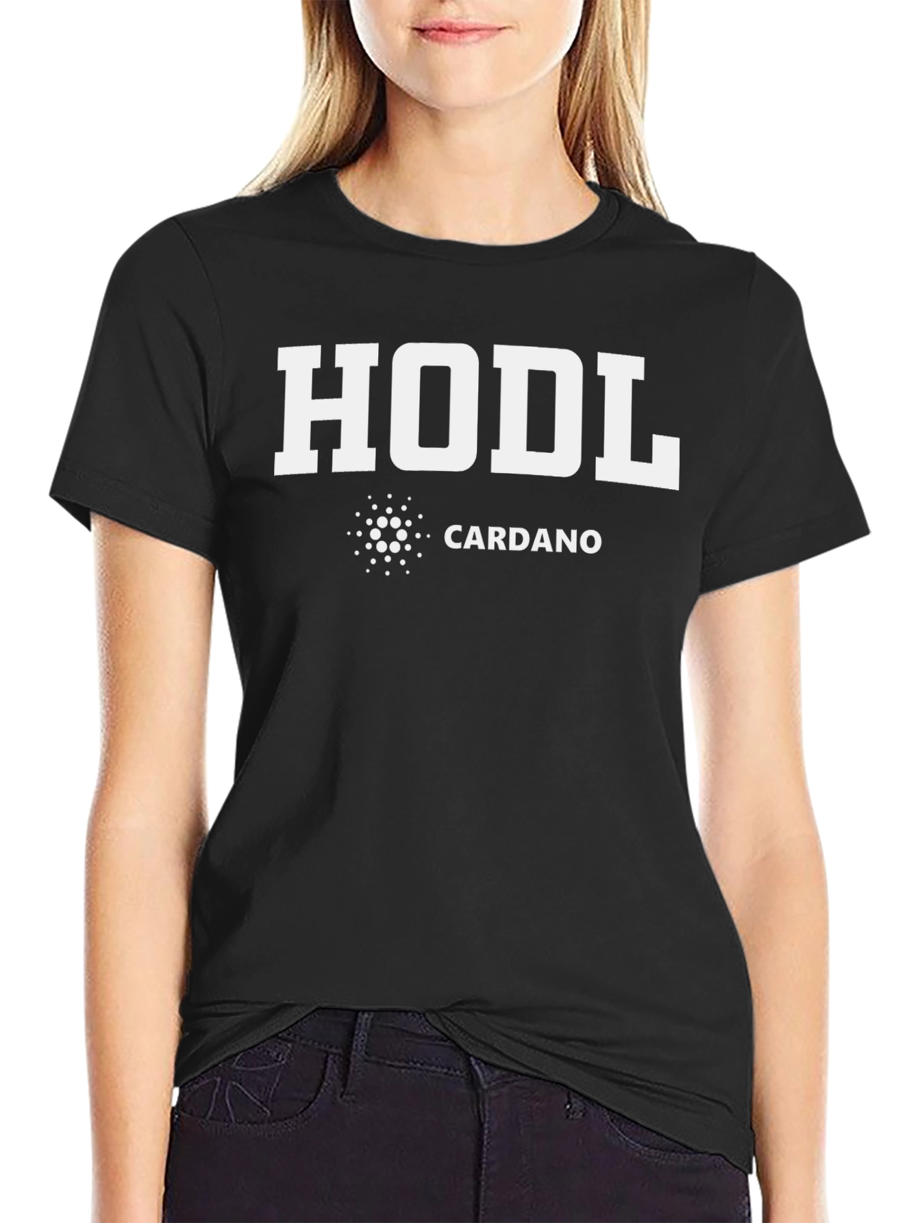 HODL Cardano Crypto Black T-Shirt