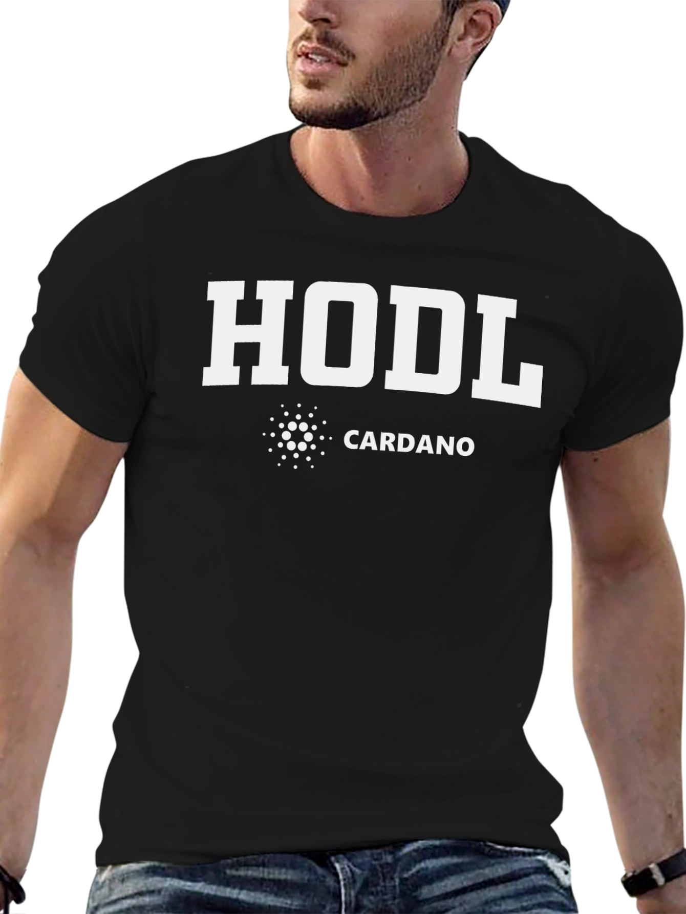 HODL Cardano Crypto Black T-Shirt