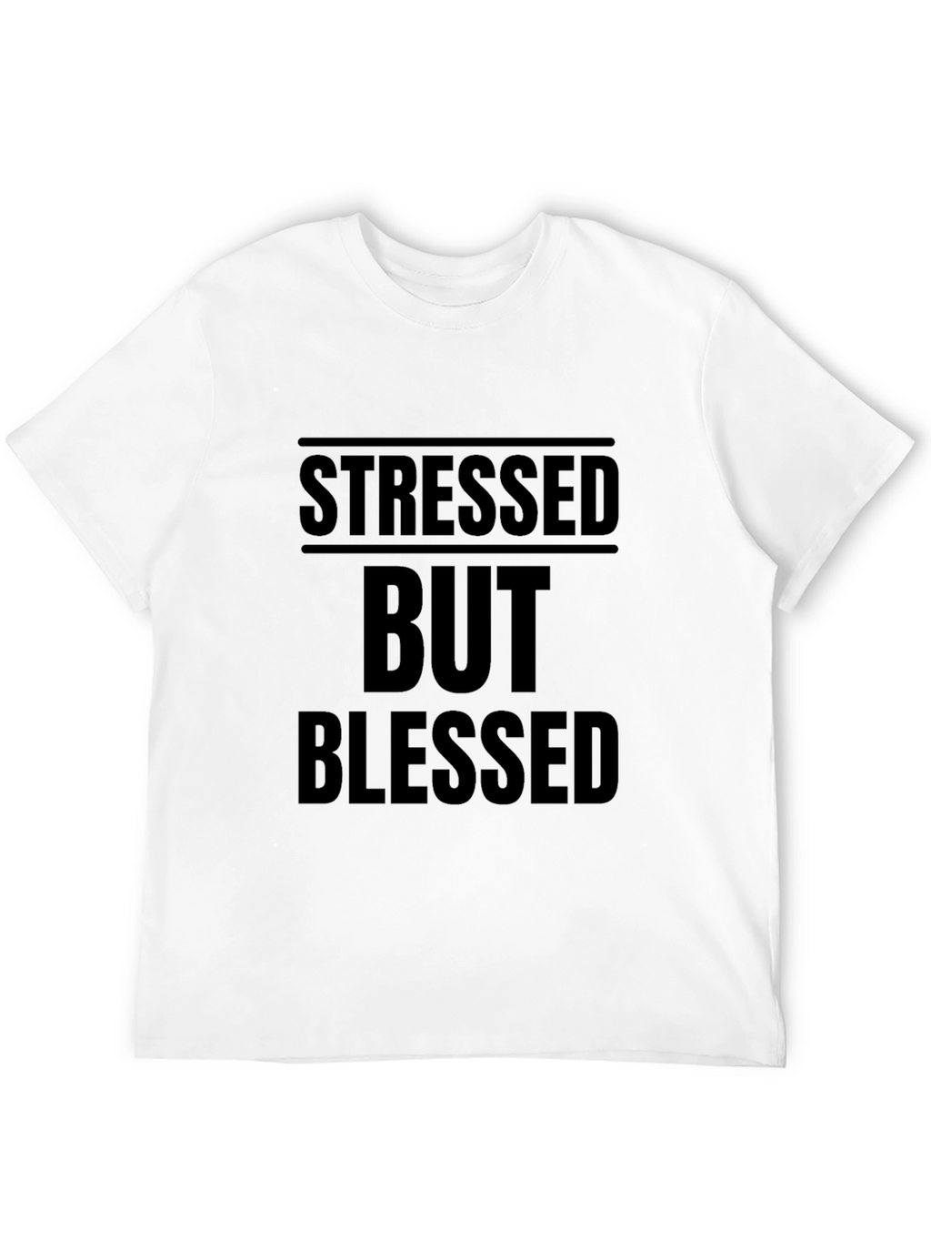 Stressed But Blessed Black Graphic Tee
