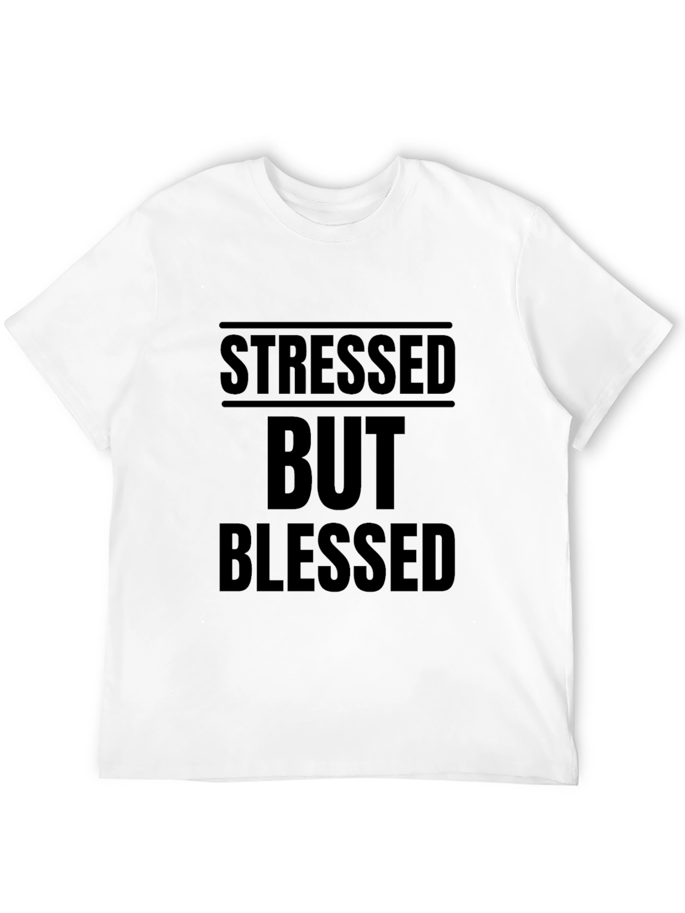Stressed But Blessed Black Graphic Tee