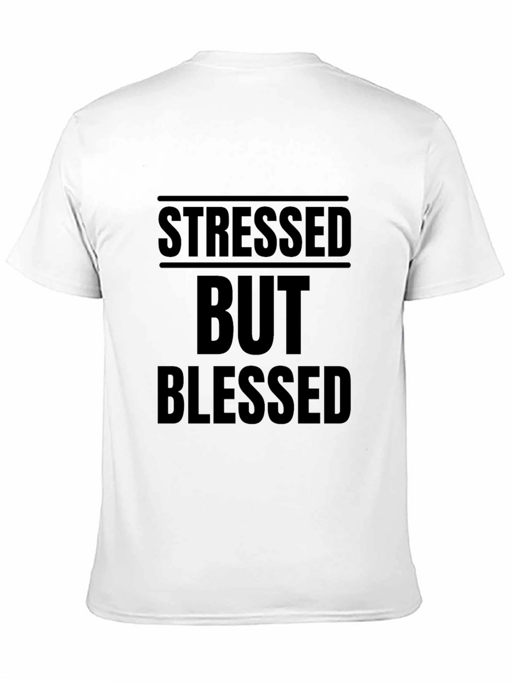 Stressed But Blessed Black Graphic Tee